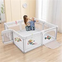Baby Playpen, 71''x71'' Extra Large Playpens for B