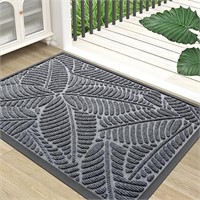 USED - Colorxy Waterproof Doormat, Durable Natural