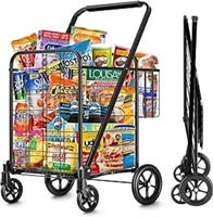 Shopping Cart? Black Super Capacity Grocery Cart o