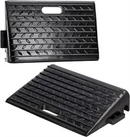 3.93'' Driveway Curb Ramps, Pack of 2 Rubber Porta