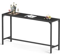 ODK 63 Inch Outdoor Bar Table, Patio Bar Height