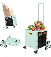 Folding Utility Portable Rolling Crate Handcart