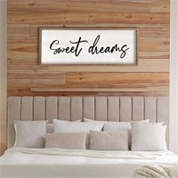 3D Sweet Dreams Sign Wall Decor Above Bed 24" x 10