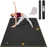 ULN - CAMBIVO Large Yoga Mat 6’ x 4’ x 8mm(72'' x
