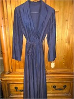 Vintage Floor Length Navy Blue Dress Size Small