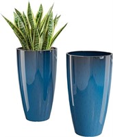 QCQHDU 21 inch Tall Planters for Outdoor Plants Se