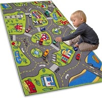 ULN - Large Kids Carpet Playmat Rug with Non-Slip