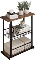 Color- brown - End Table, Side Table Nightstand St