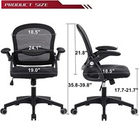 Color grey - GERTTRONY Ergonomic Office Chair Chai