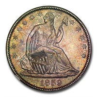 1859-O Liberty Seated Half Dollar MS-64 NGC