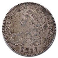 1817 Bust Half Dollar XF-45 CACG