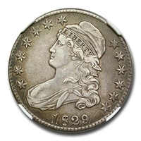1829 Bust Half Dollar XF-45 NGC