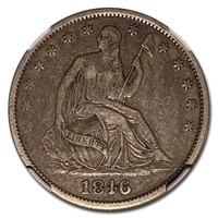 1846/1-6 O Liberty Seated Half Dollar XF-40 NGC