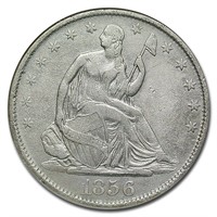 1856 Liberty Seated Half Dollar SS-Republic