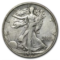 1919-D Walking Liberty Half Dollar VF