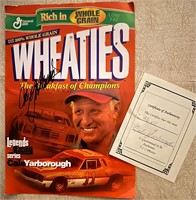 Cale Yarborough Autographed Wheaties 8x10 NASCAR