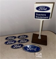 Ford Magnets Emblem and Desk Top Display Stand