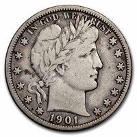 1901-S Barber Half Dollar Fine