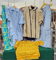 vintage clothing - 5 dresses and a shirt