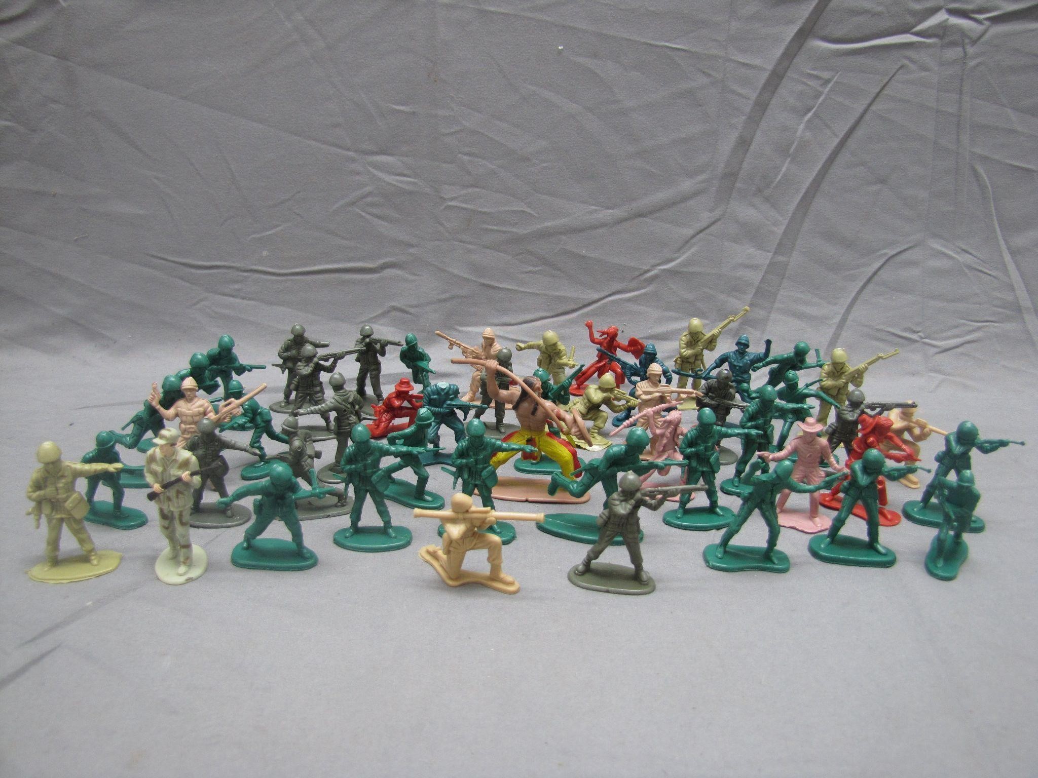 Lot Of Various Vintage Army Solider Toys