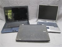 3 Vintage Laptop Computers (2 Dell & 1 HP)
