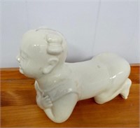 Chinese white porcelain boy head rest (opium