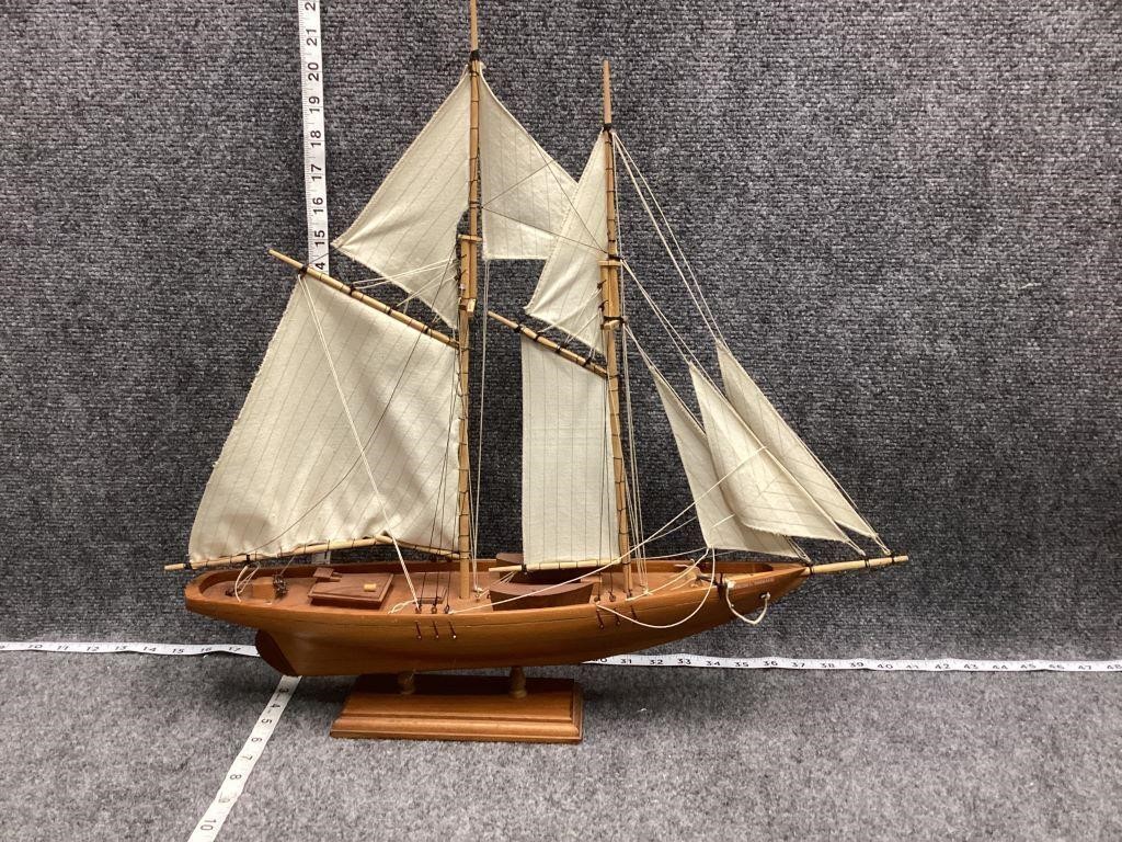 Gertrude L Thebaud Wooden Decorative Ship Model