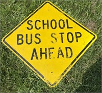 aluminum school bus sign 40in