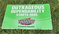 interstate battery sign 36x24