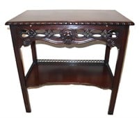 Wellington Hall carved mahogany serving table