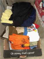 BOX LOT OF VINTAGE CLOTHES VARIETY OF SIZES
