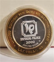 2002 $10 Imperial Palace limited Edition Token