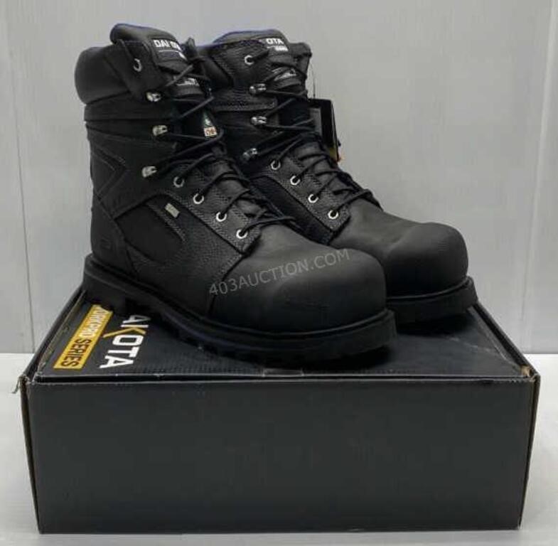 Sz 13 Mens Dakota Safety Boots - NEW $270
