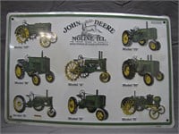 Vintage Sealed John Deere Multi Tractor Metal Sign