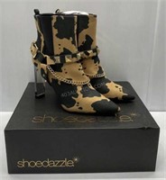Sz 9 Ladies Shoe Dazzle Heel Boots - NEW