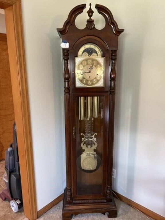 Sligh Grandfathers Clock 82"x 11"x 19"