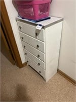 5-Drawer Wooden Laundry Cabinet