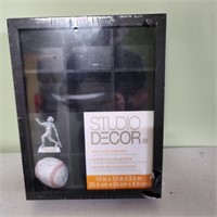 12 Slot Baseball Collection, New in Plastic Wrap