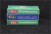 (3) Case XX Toothpick Style Knives in boxes
