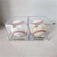 (2) Signed Baseballs in Case - Denny McClain &