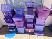 Sterilite, Rubbermaid, Yaffa+ Purple Storage Bins