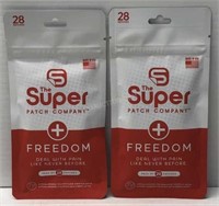 $150 - 2 Packs of Super Patch Freedom Patches NEW