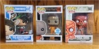 3 Funko Pops Mixed, Red Nose Raider, Sam and