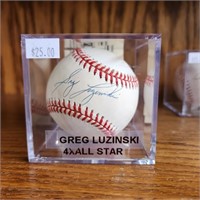 Signed Baseball Greg Luzinski