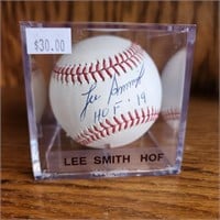 Signed Baseball Lee Smith