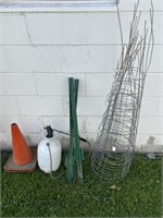 Tomato Baskets, Sprayer, Cones