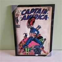 Captain America Wall Sign,12x16