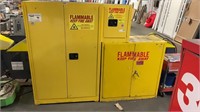 1 LOT, 3 Cabinets, 1 Eagle 1947X Flammable Safety
