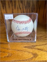 Signed Baseball-Don Mattingly