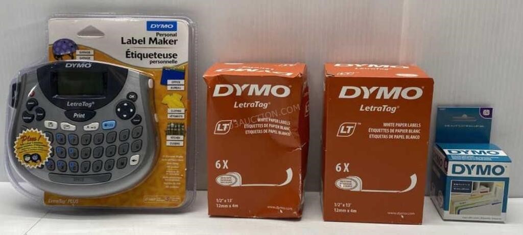 Dymo Label Maker + 13 Label Cartridges - NEW